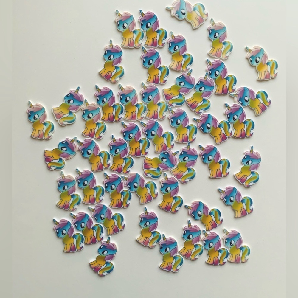 Unicorn Plastic Charms